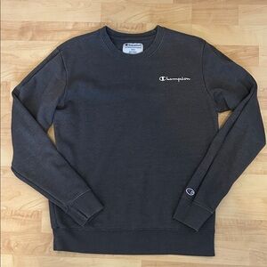 Champion Men's Dark Gray Crewneck Sweater